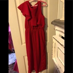 Red Gianna Bini pants jump suit girls small